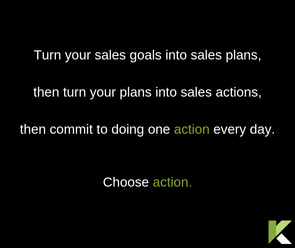 Sales Coaching Choose Action
