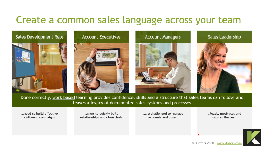 Common sales language